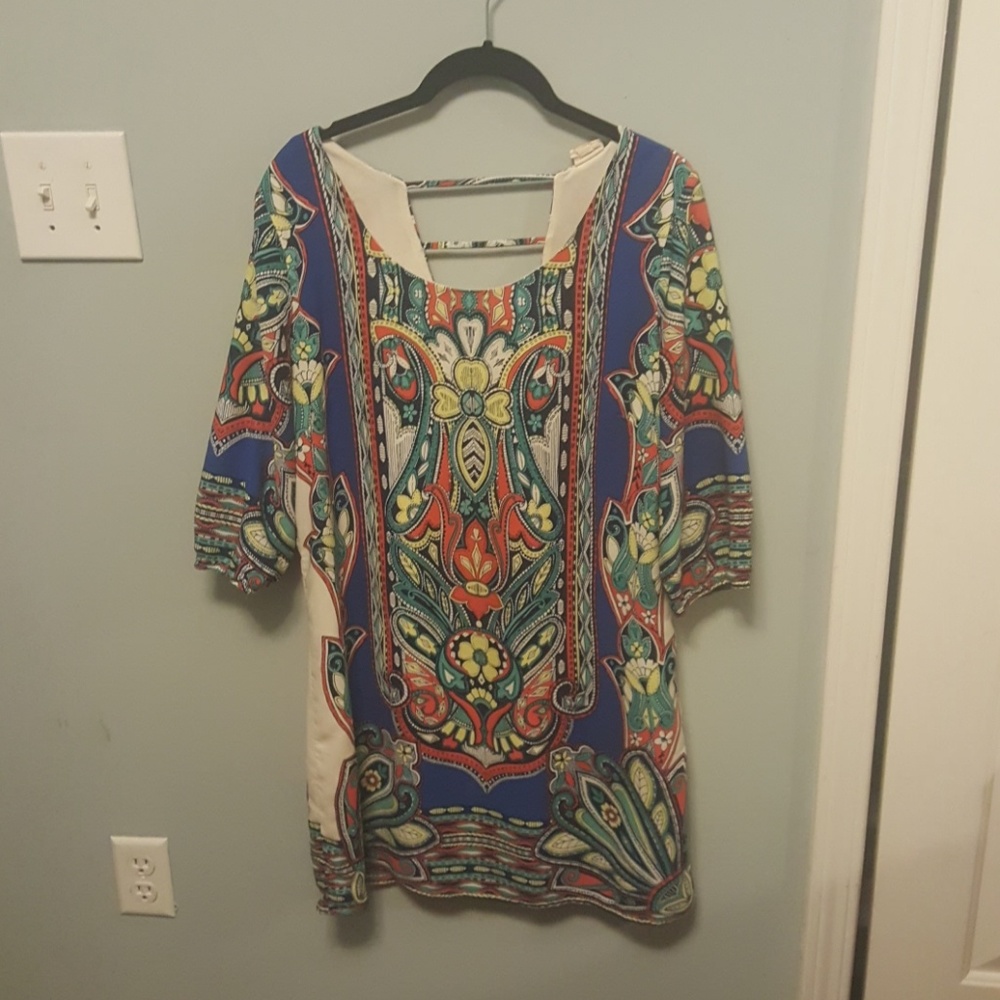 Pink Owl Long Sleeve Dress